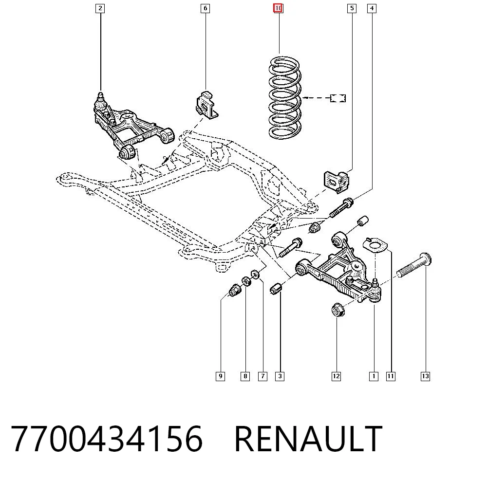 Comprar Muelles delantero Scenic I JA0, JA1, FA0