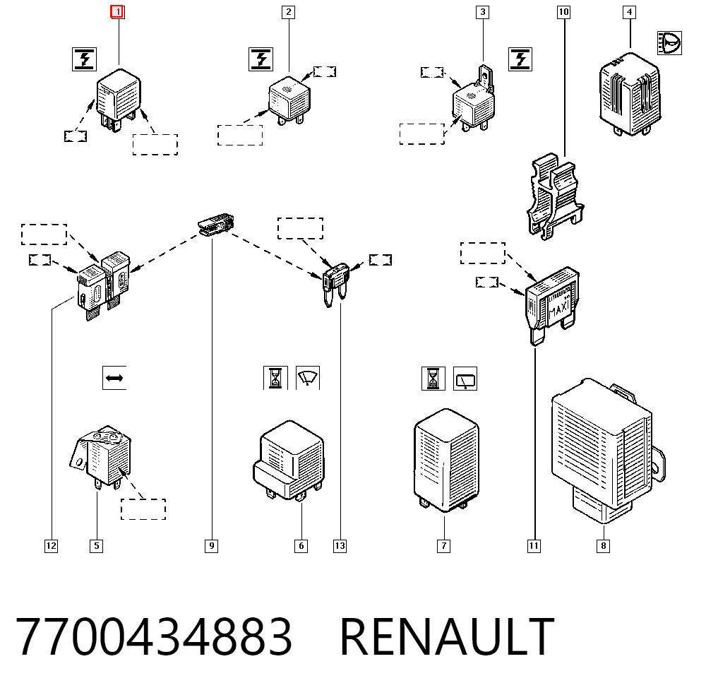 Comprar Relé de arranque Laguna II BG0, BG1