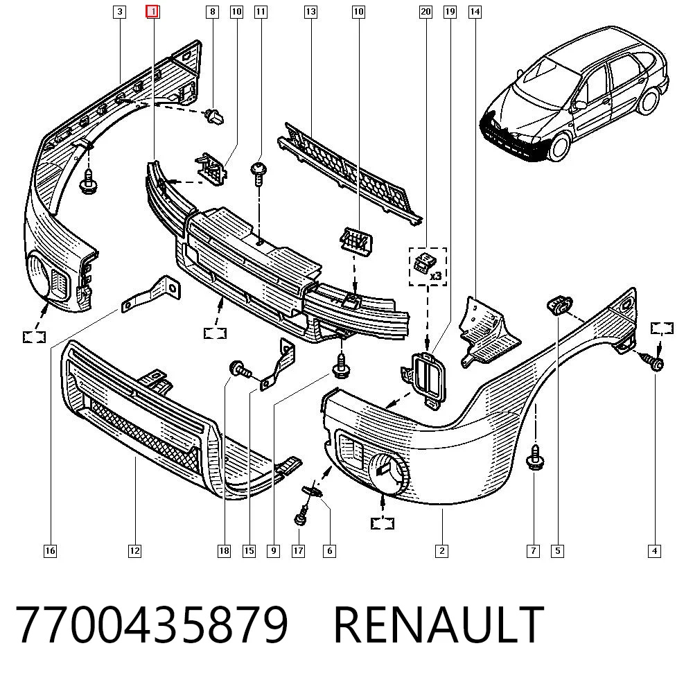 7700435879 Renault (RVI)