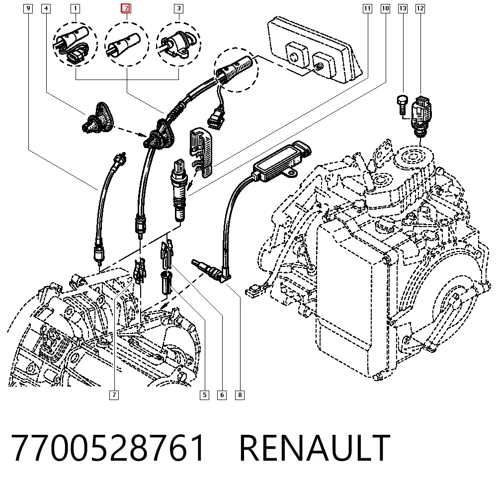 Comprar Cable del velocímetro Renault Laguna I B56, 556 a bajo precio