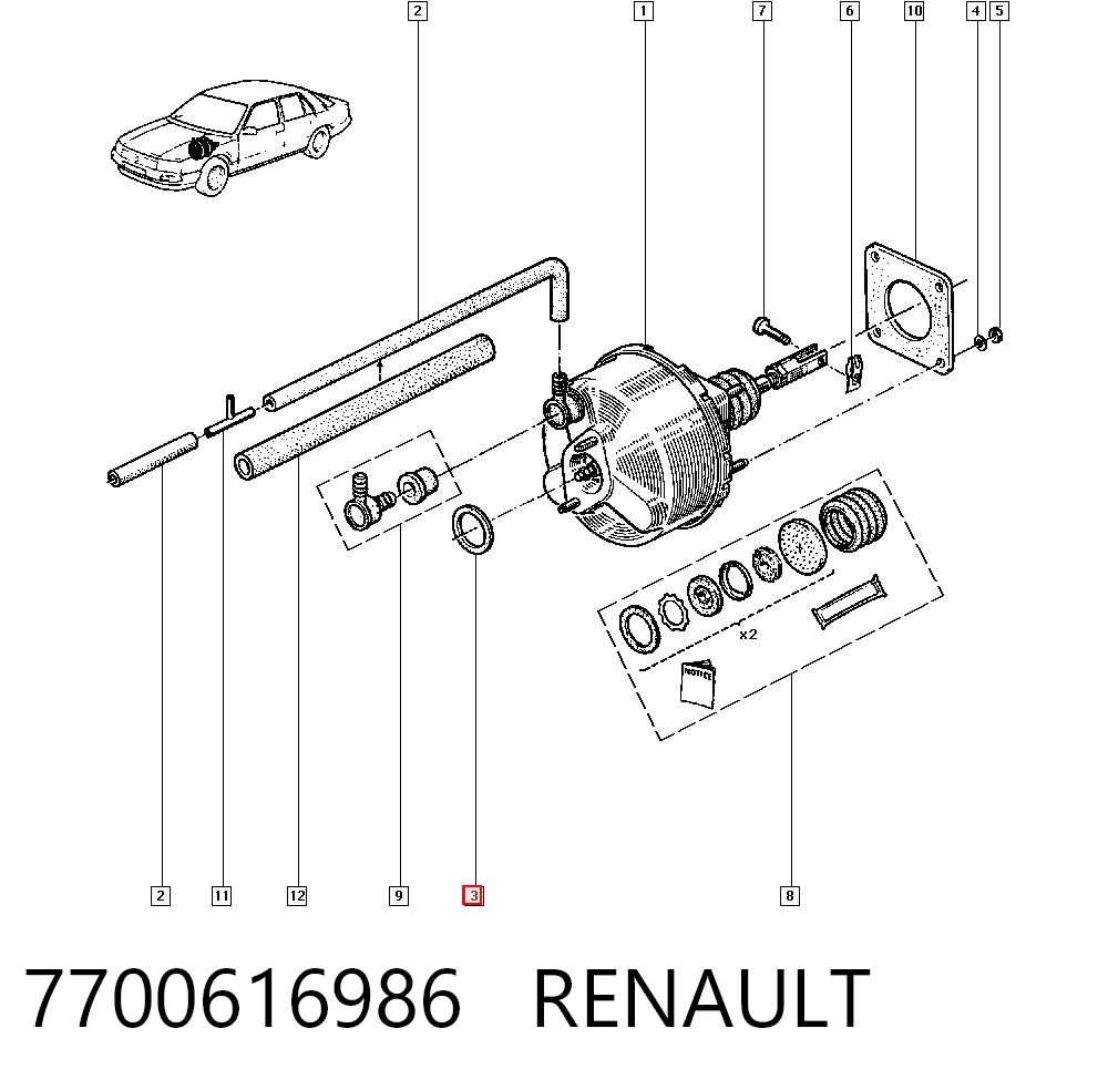 7700616986 Renault (RVI)