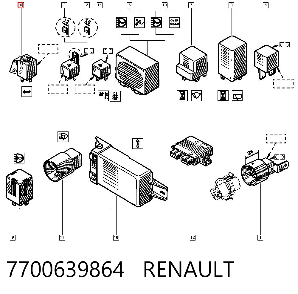 7700639864 Renault (RVI)
