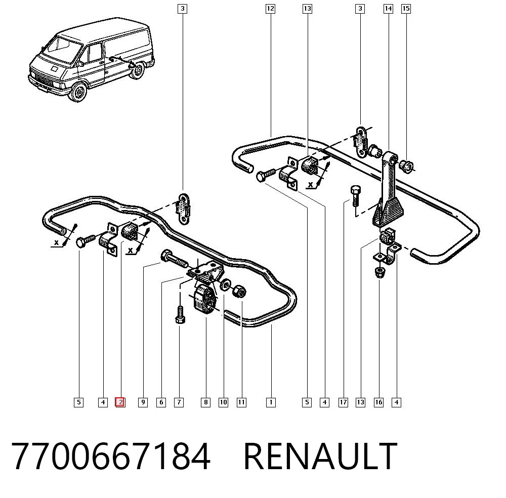 7700667184 Renault (RVI)