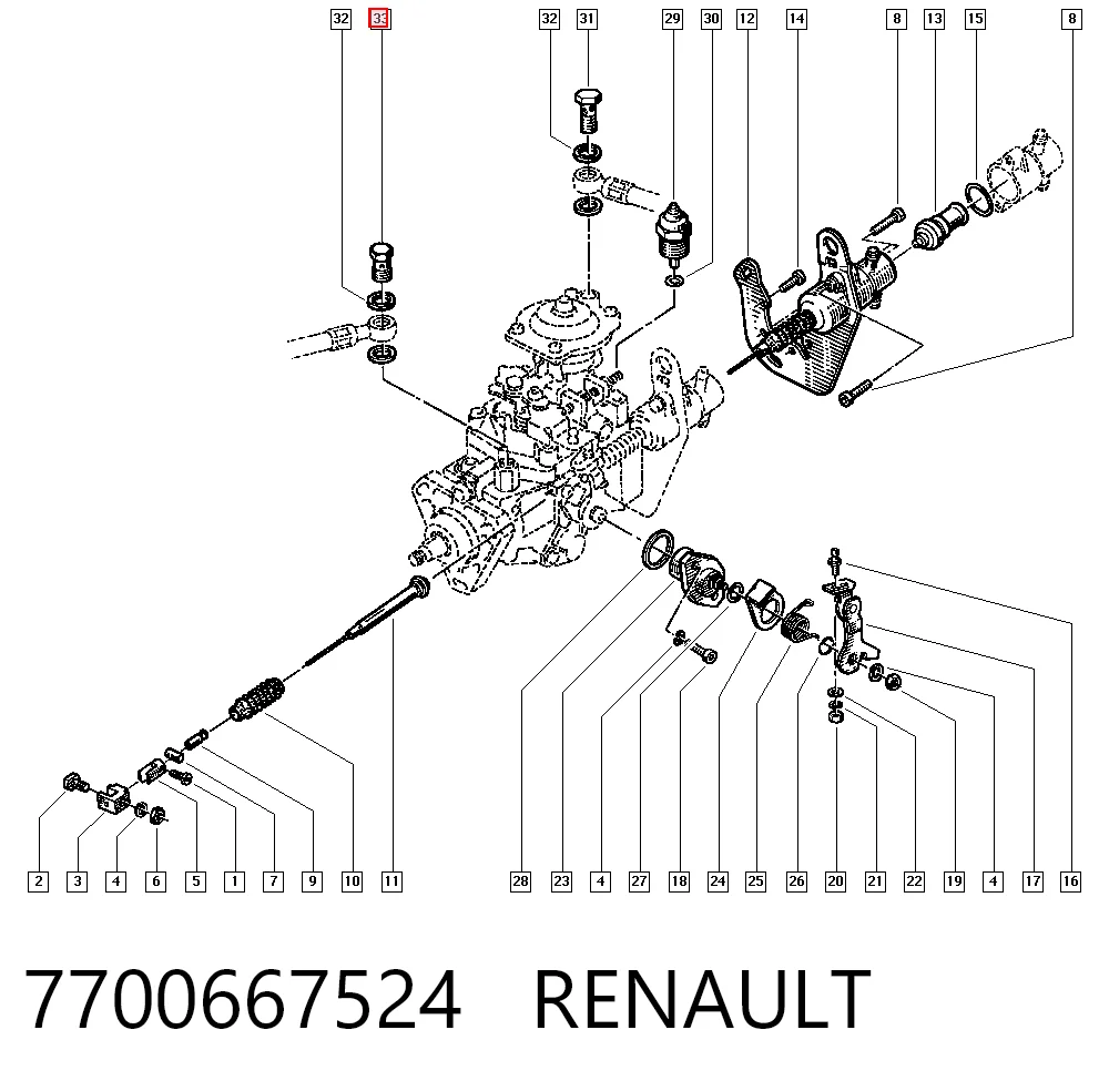 7700667524 Renault (RVI)