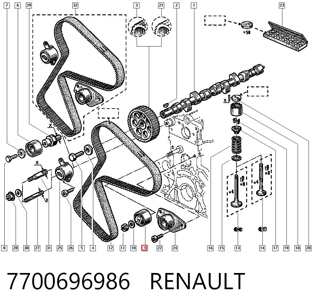 7700696986 Renault (RVI)