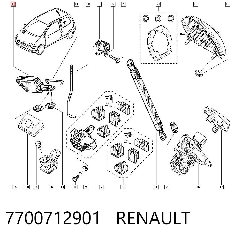 Comprar EX12901 Euroex Motor de apertura/cierre de cerradura de puerta delantera izquierda