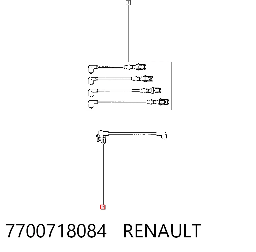  Cables de bujías Renault 21 