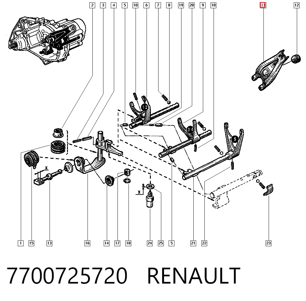 7700725720 Renault (RVI)