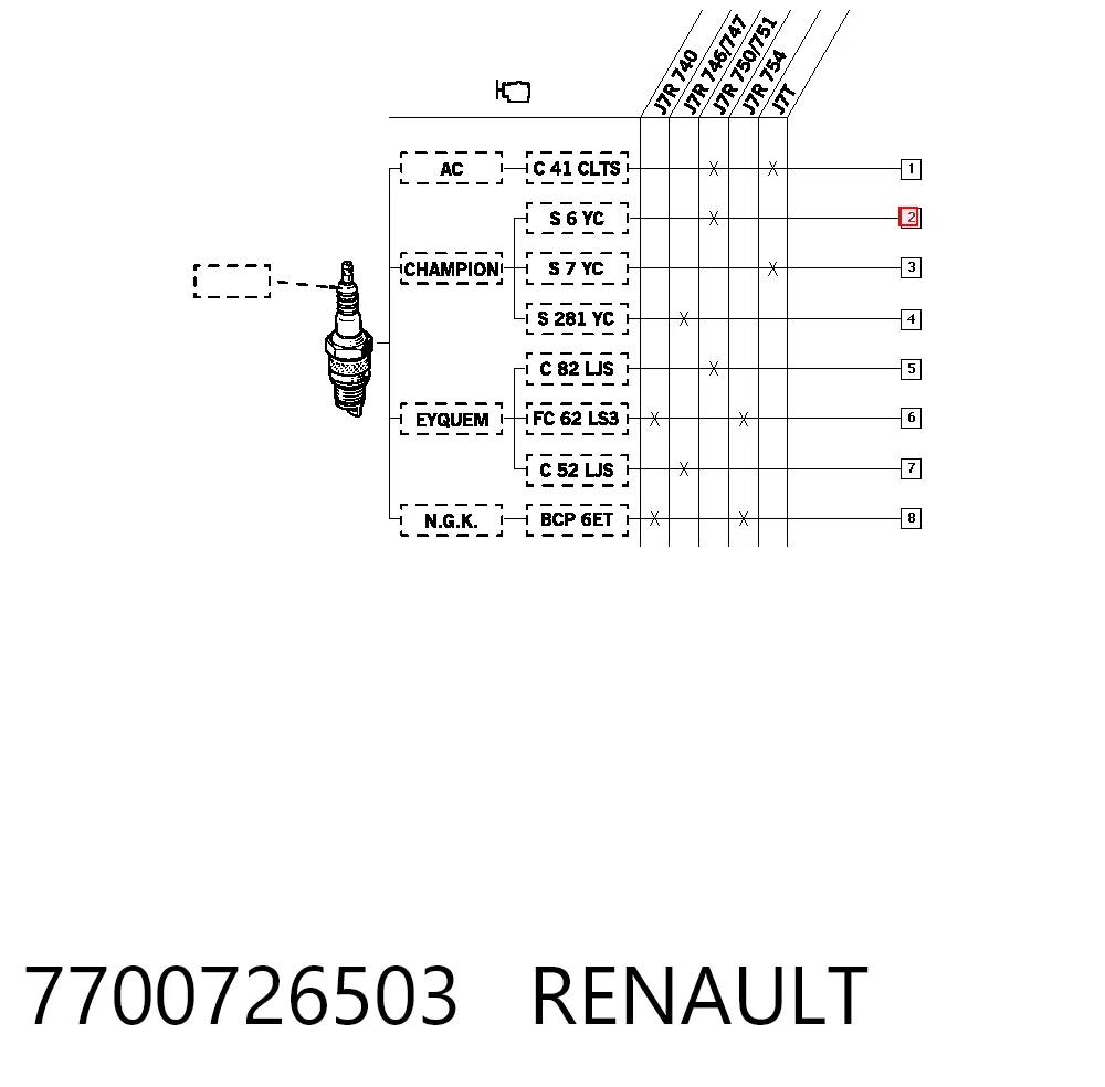 7700726503 Renault (RVI)