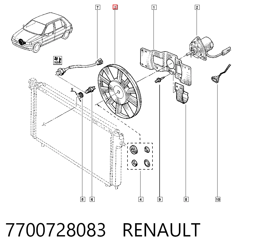 7700728083 Renault (RVI)