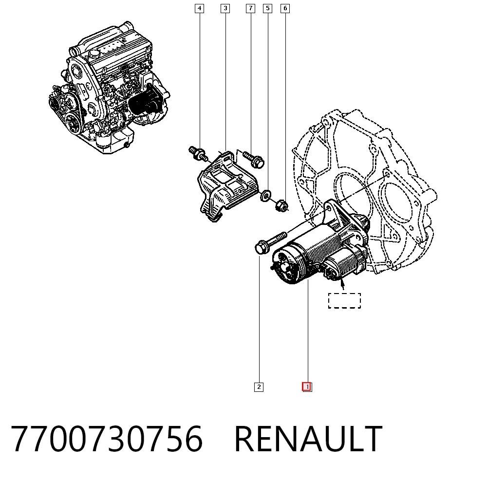 7700730756 Renault (RVI)