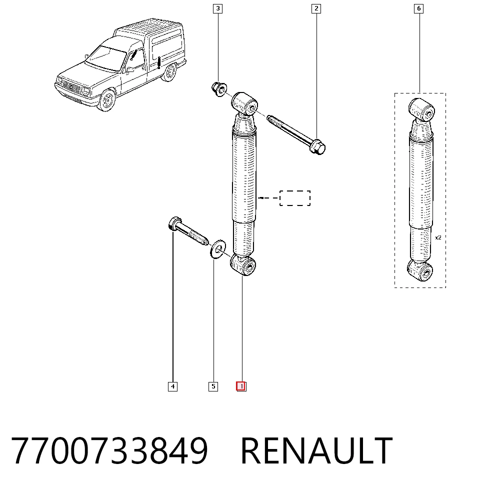 7700733849 Renault (RVI)