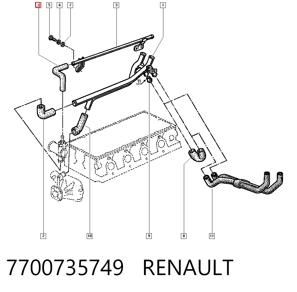 7700735749 Renault (RVI)