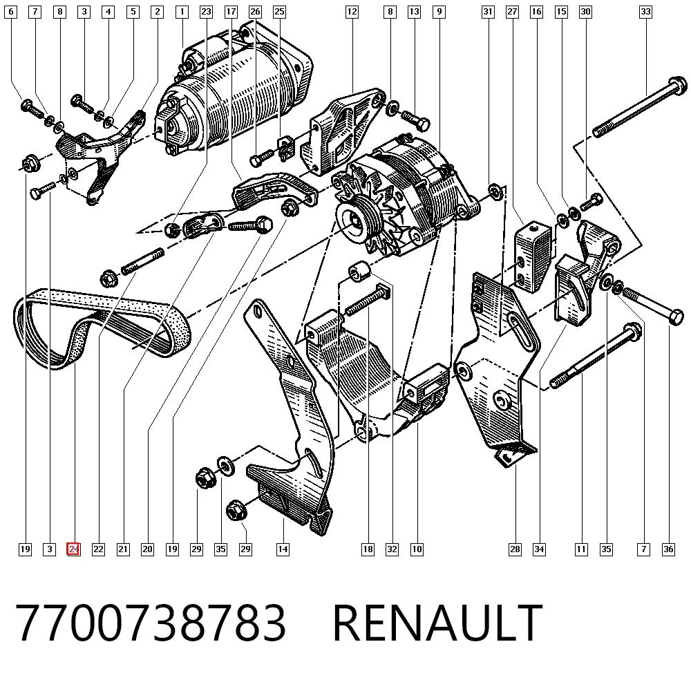 7700738783 Renault (RVI)