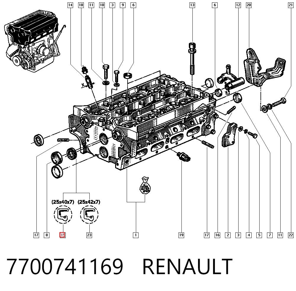 7700741169 Renault (RVI)