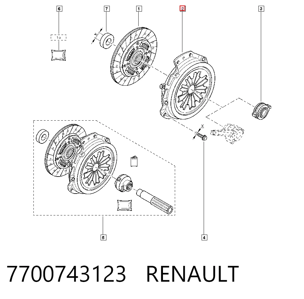 7700743123 Renault (RVI)