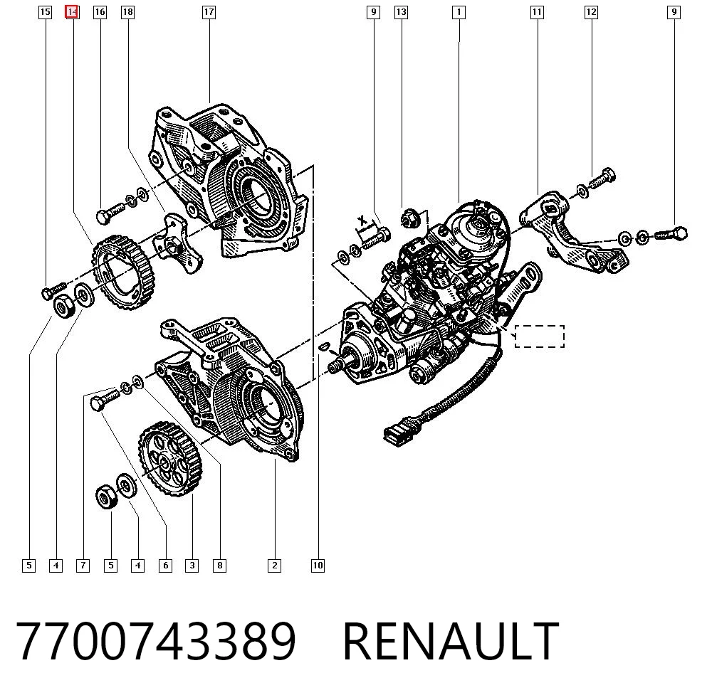 7700743389 Renault (RVI)
