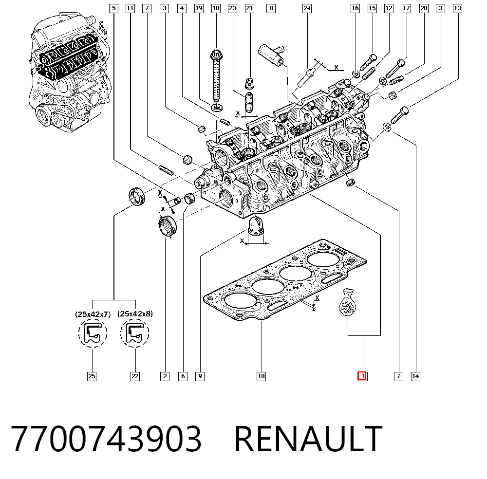 7700743903 Renault (RVI)