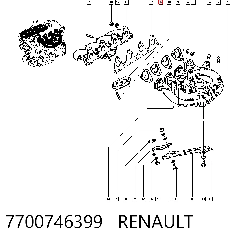 Comprar Junta de escape Renault Master I T