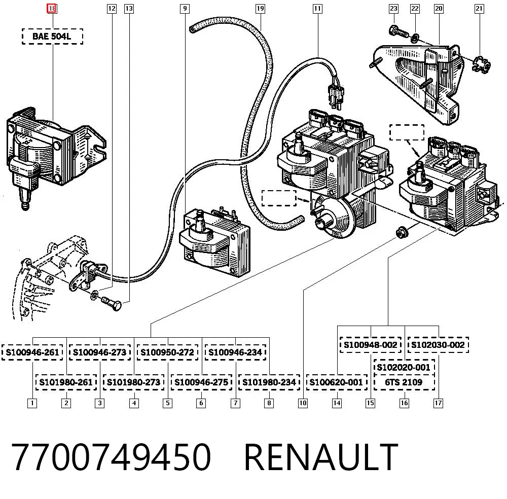 7700749450 Renault (RVI)