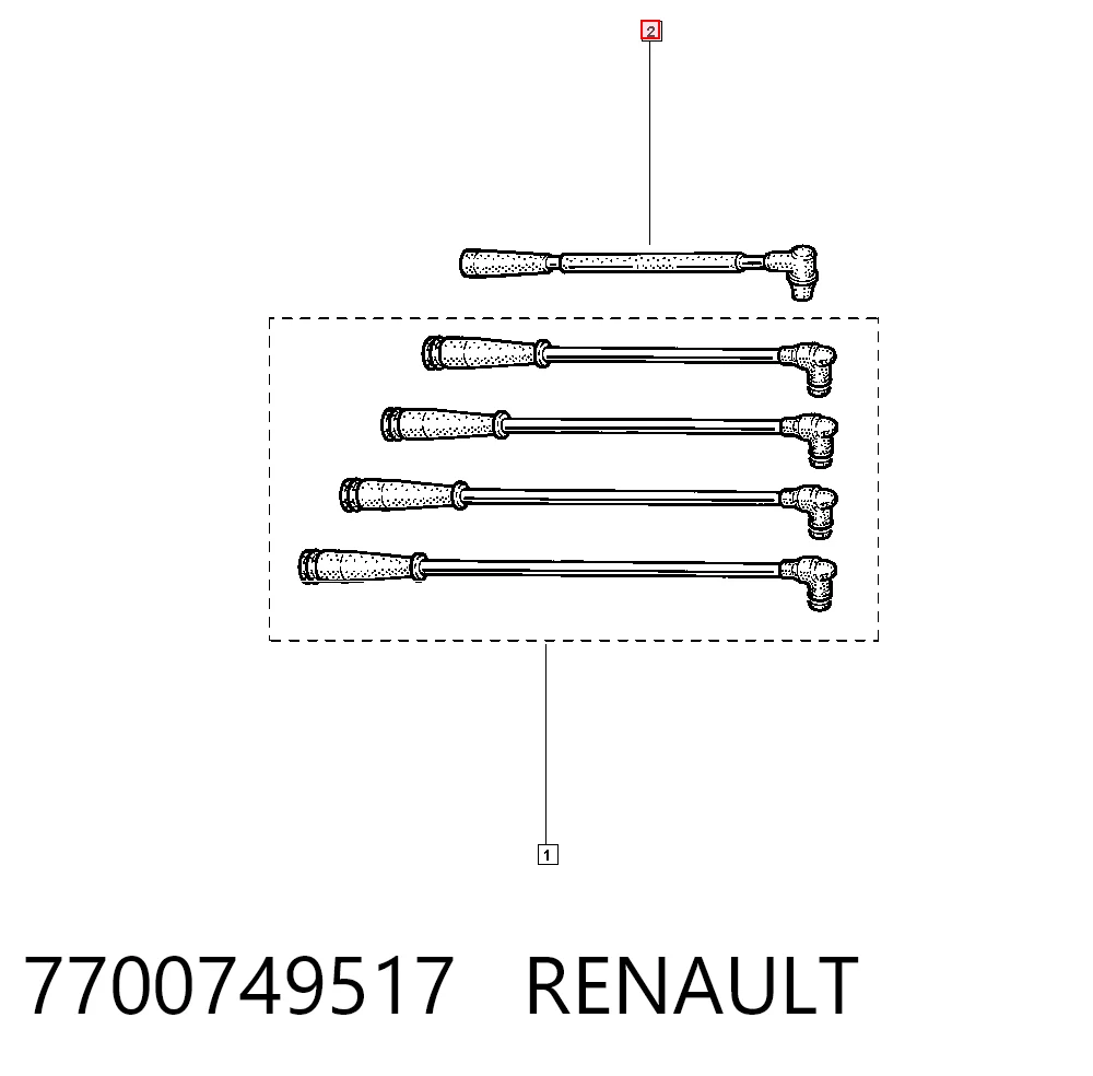 Cables de encendido para Renault 19 II (B53, C53)