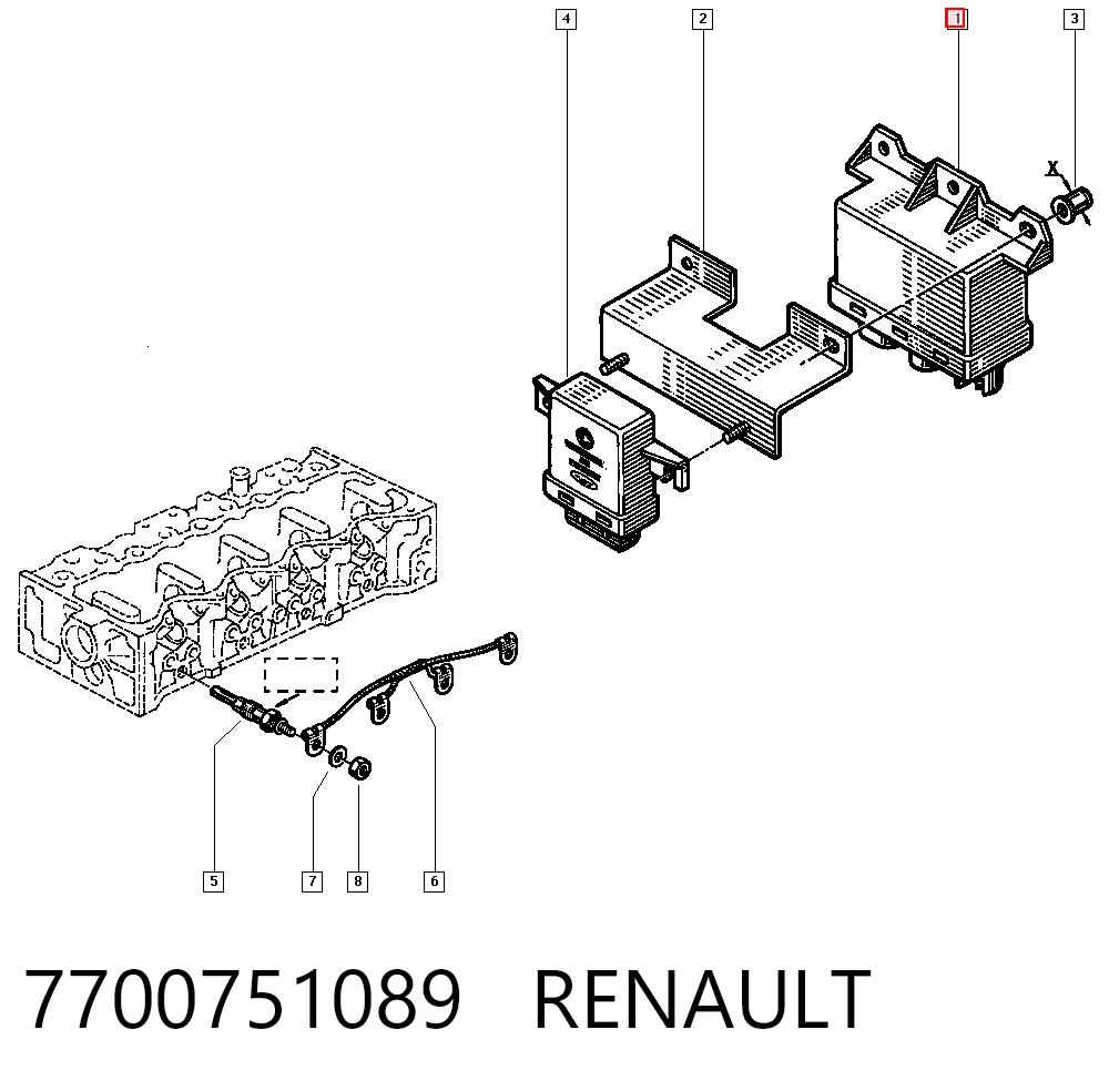 Relé de los calentadores para Renault 21 L48