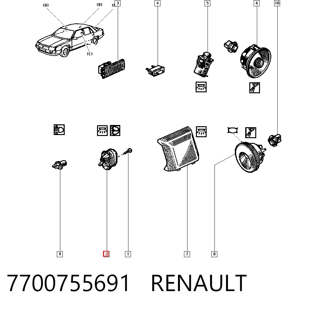 7700755691 Renault (RVI)