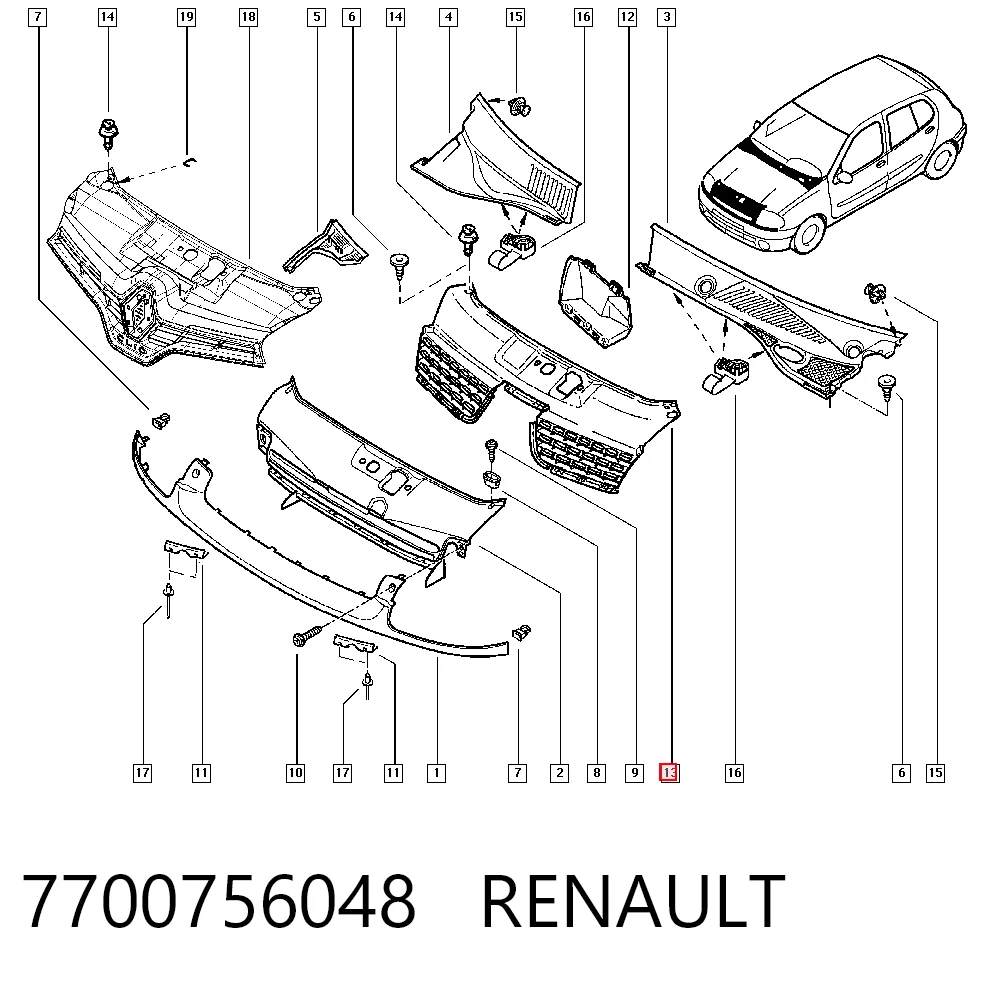 7700756048 Renault (RVI)