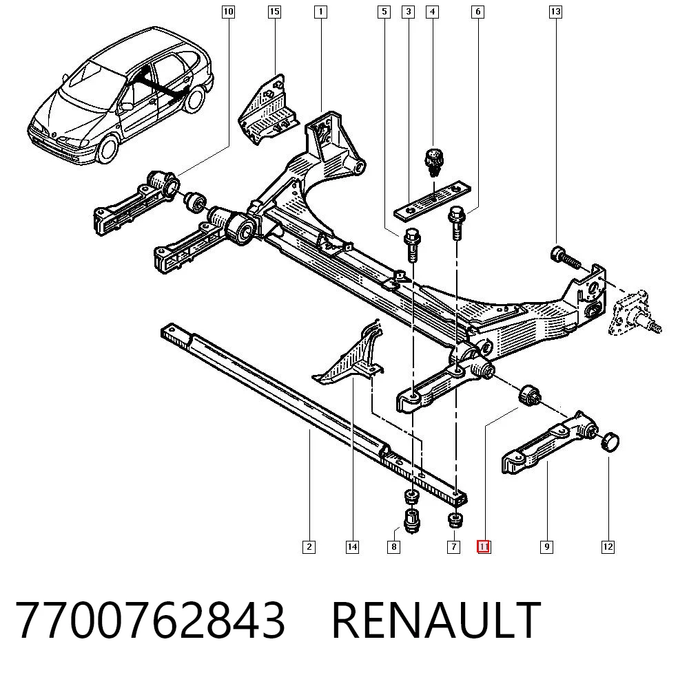 7700762843 Renault (RVI)