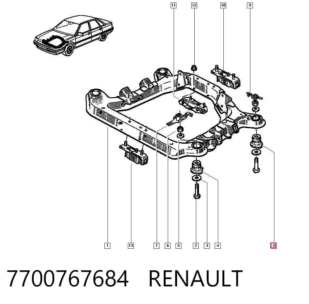 7700767684 Renault (RVI)