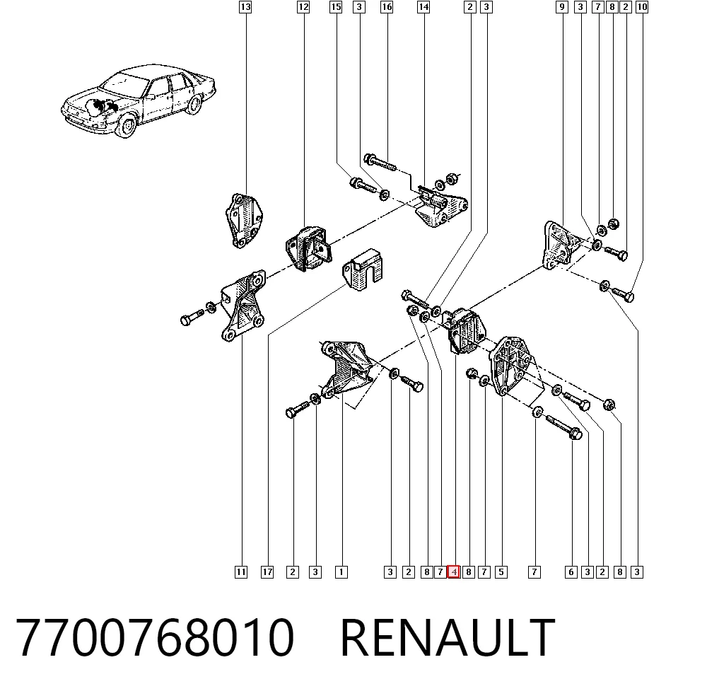 7700768010 Renault (RVI)