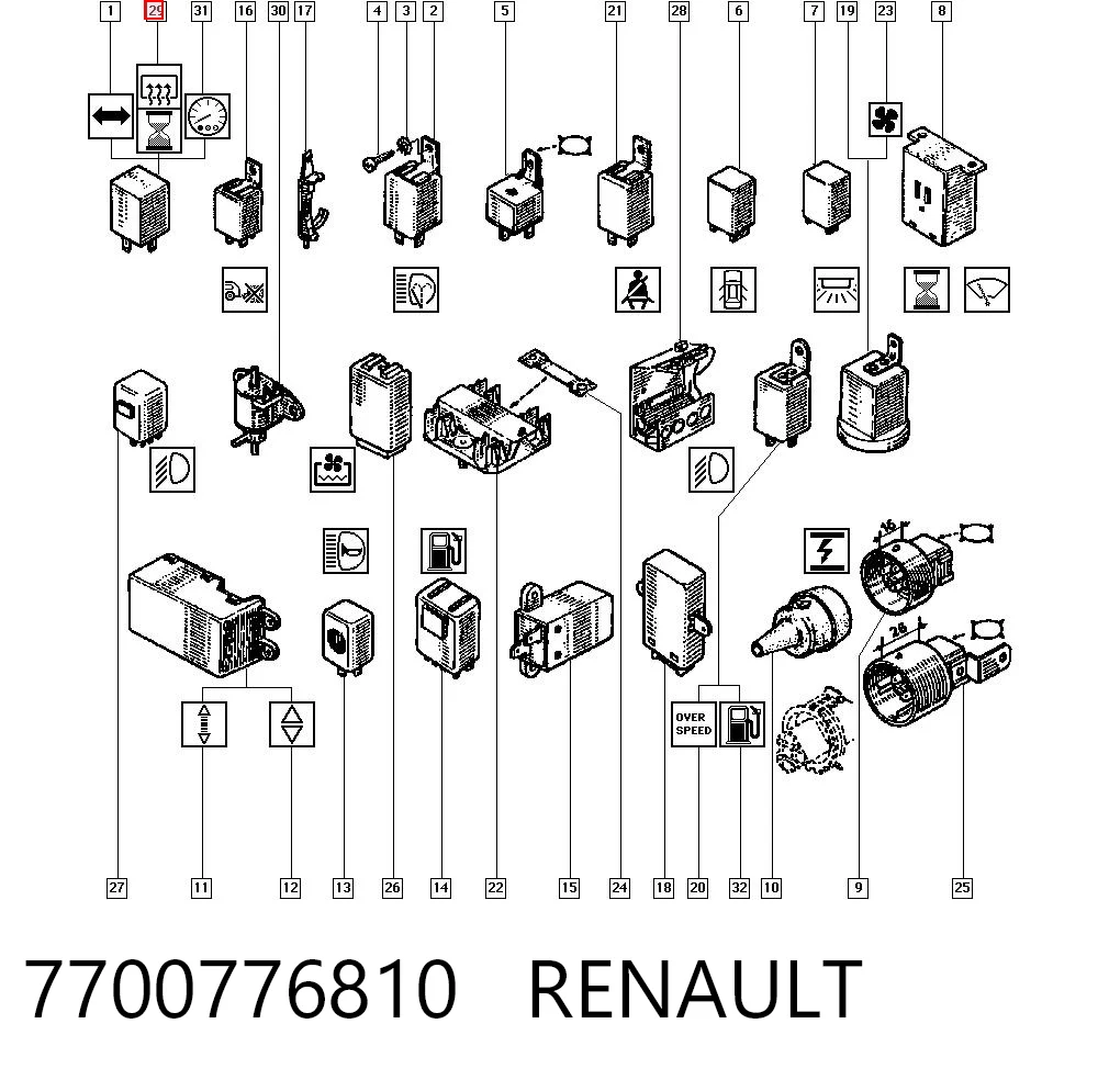 Comprar Relé de control del limpiaparabrisas Renault Megane I LA0, LA1 a bajo precio