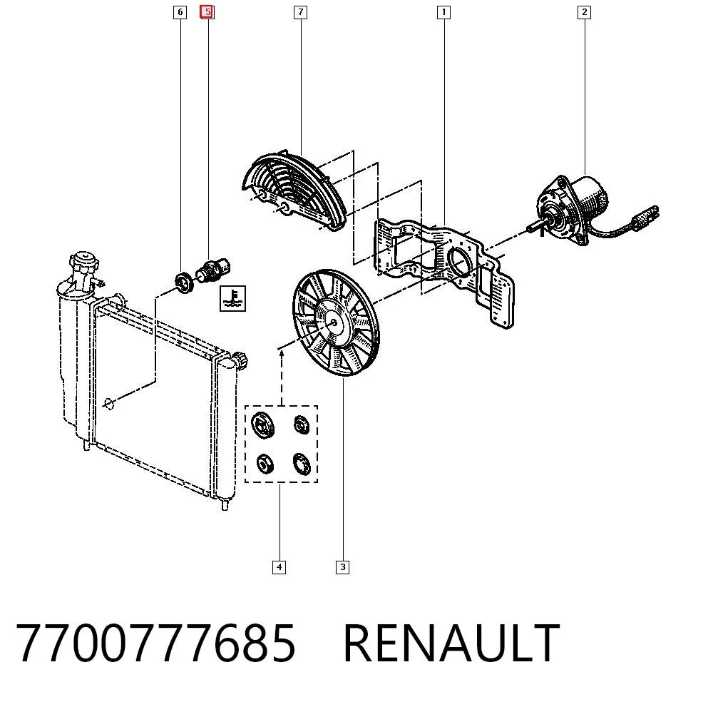 7700777685 Renault (RVI)