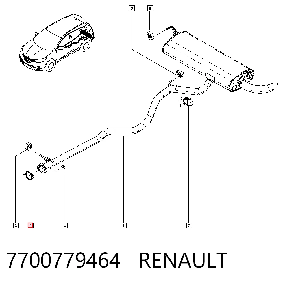 7700779464 Renault (RVI)