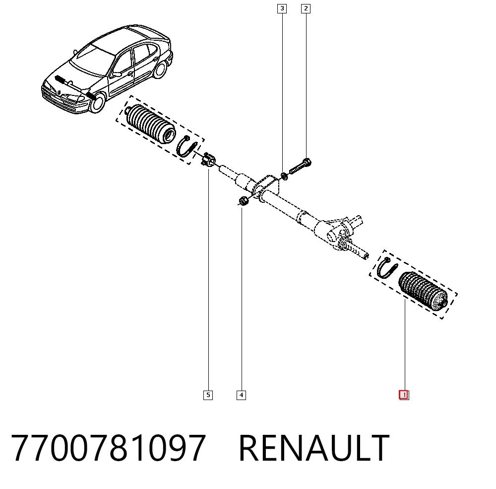 Fuelle dirección Renault 21  (K48)