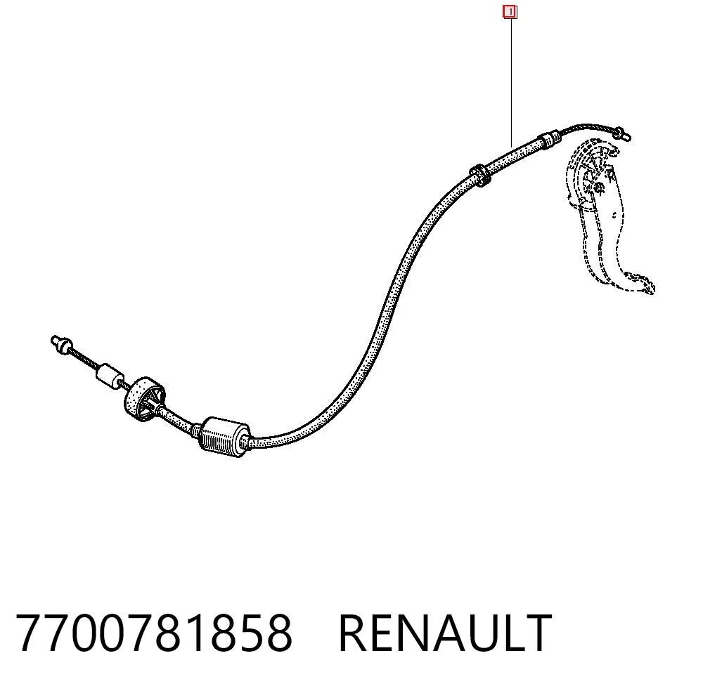 Cable embrague Renault 21  (K48)
