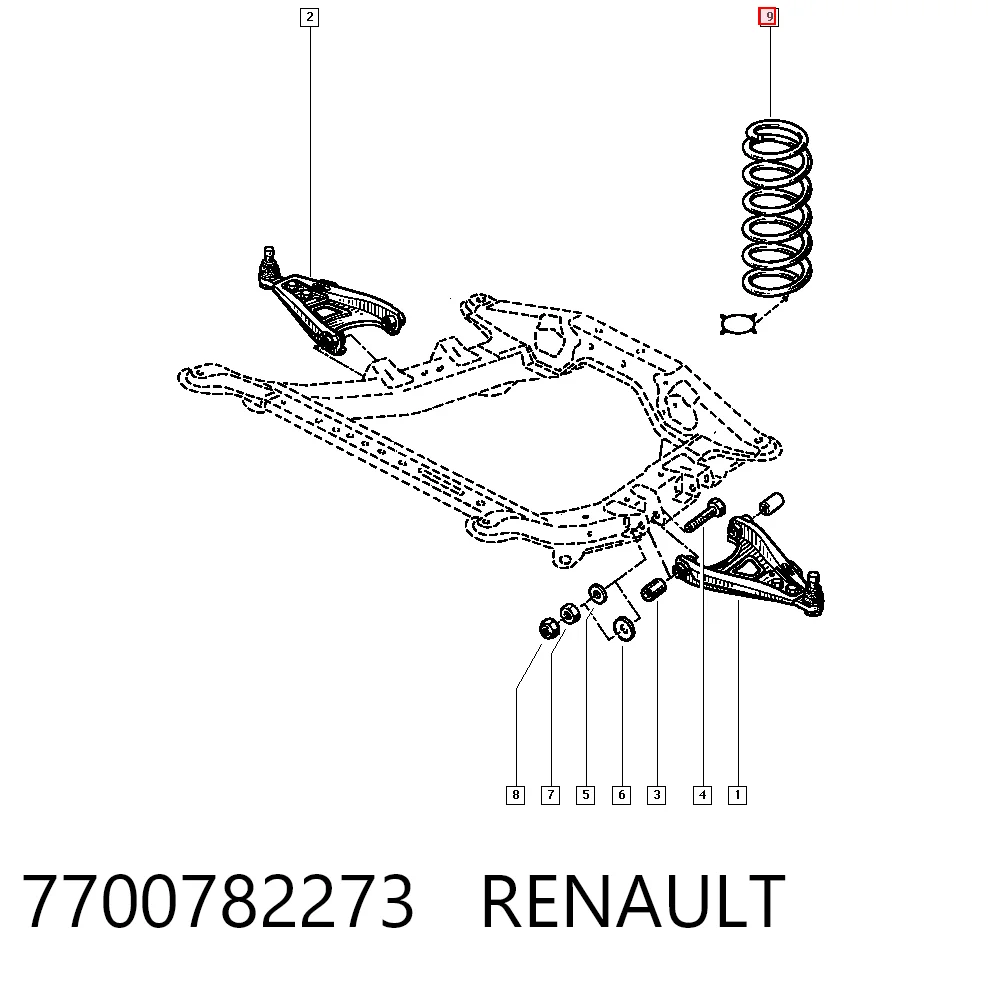 Muelles delantero Renault 19 I