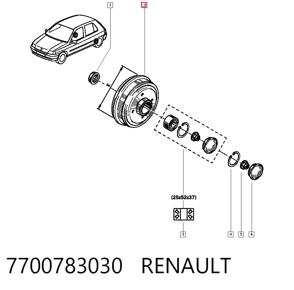 Comprar Tambor de freno trasero Renault Trafic  TXW a bajo precio