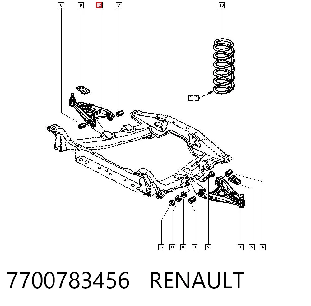 7700783456 Renault (RVI)