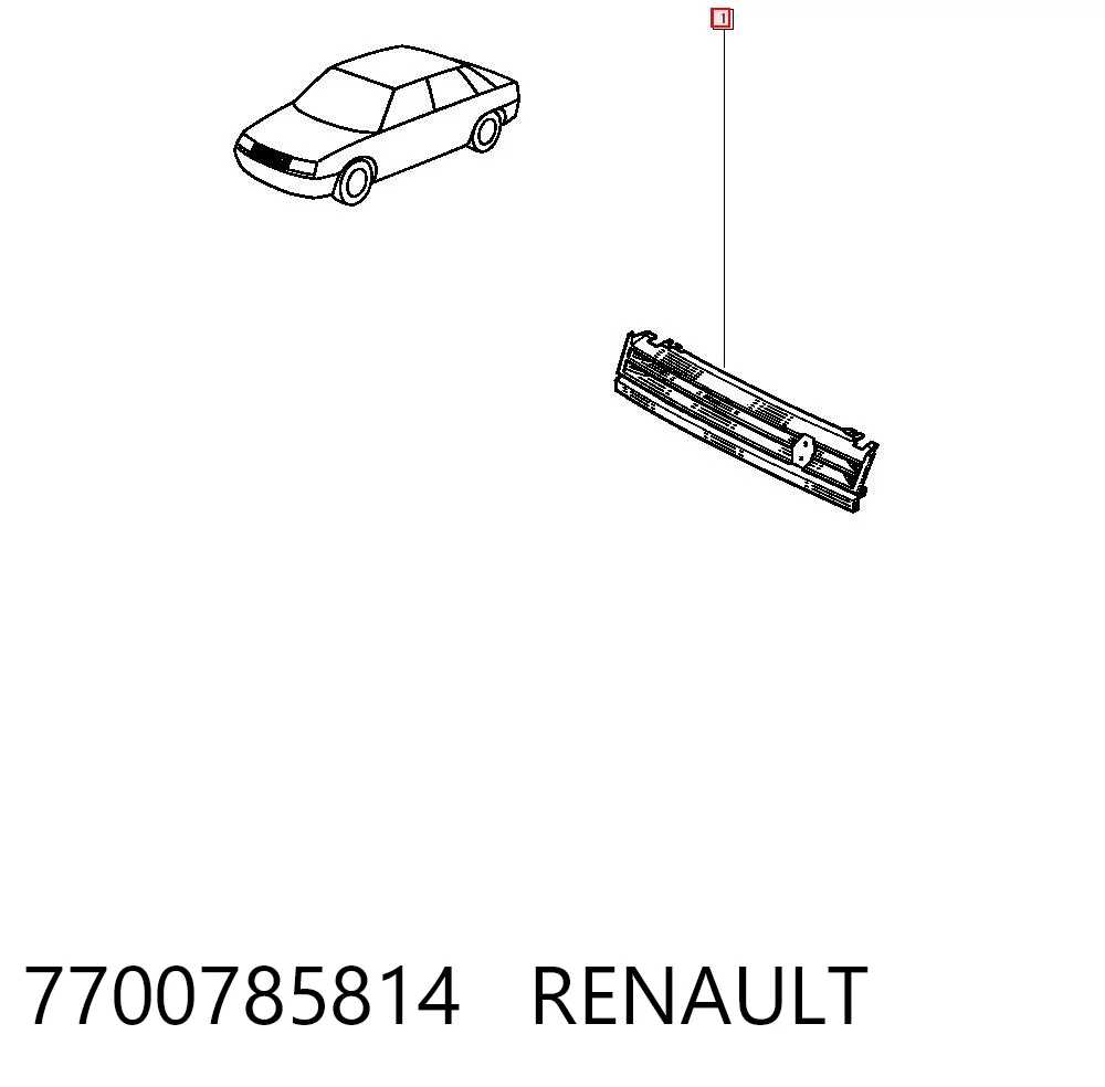 Parrilla para Renault 21 L48