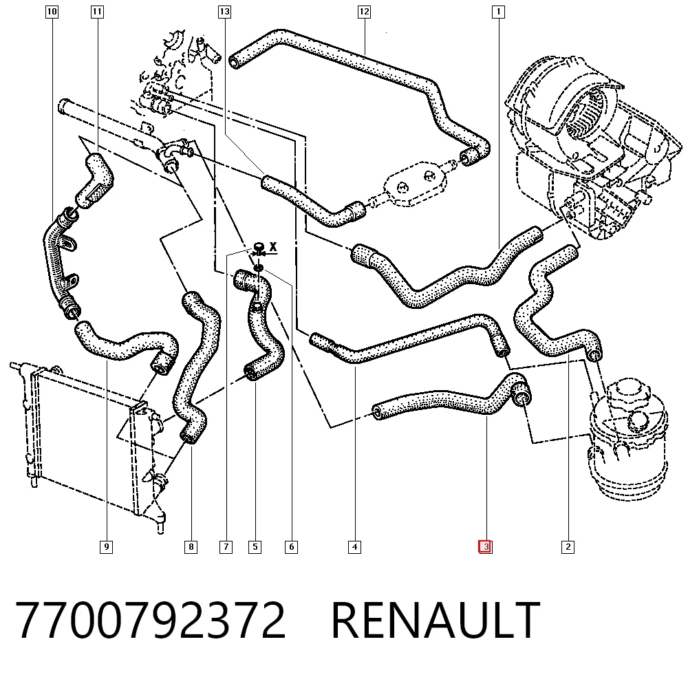 7700792372 Renault (RVI)