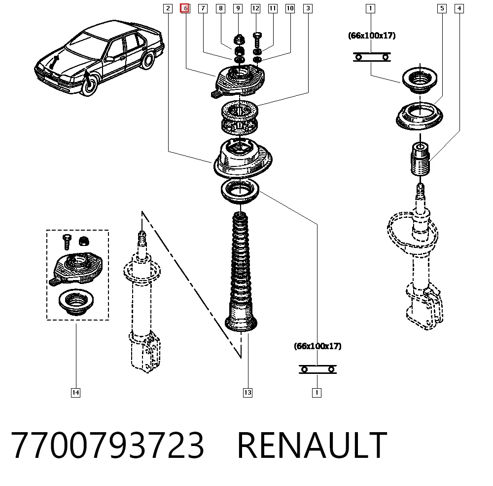 7700793723 Renault (RVI)