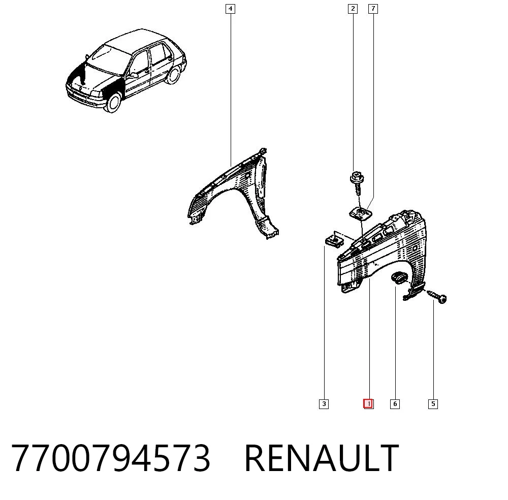 7700794573 Renault (RVI)