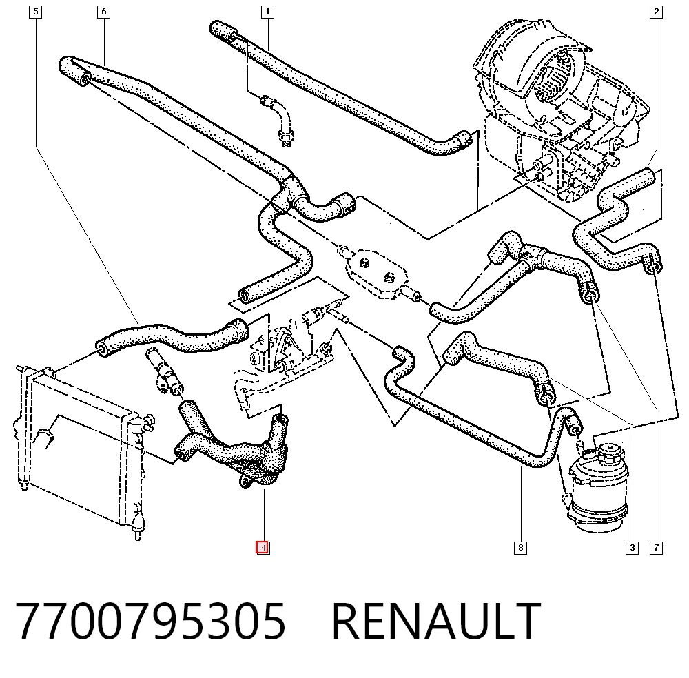7700795305 Renault (RVI)