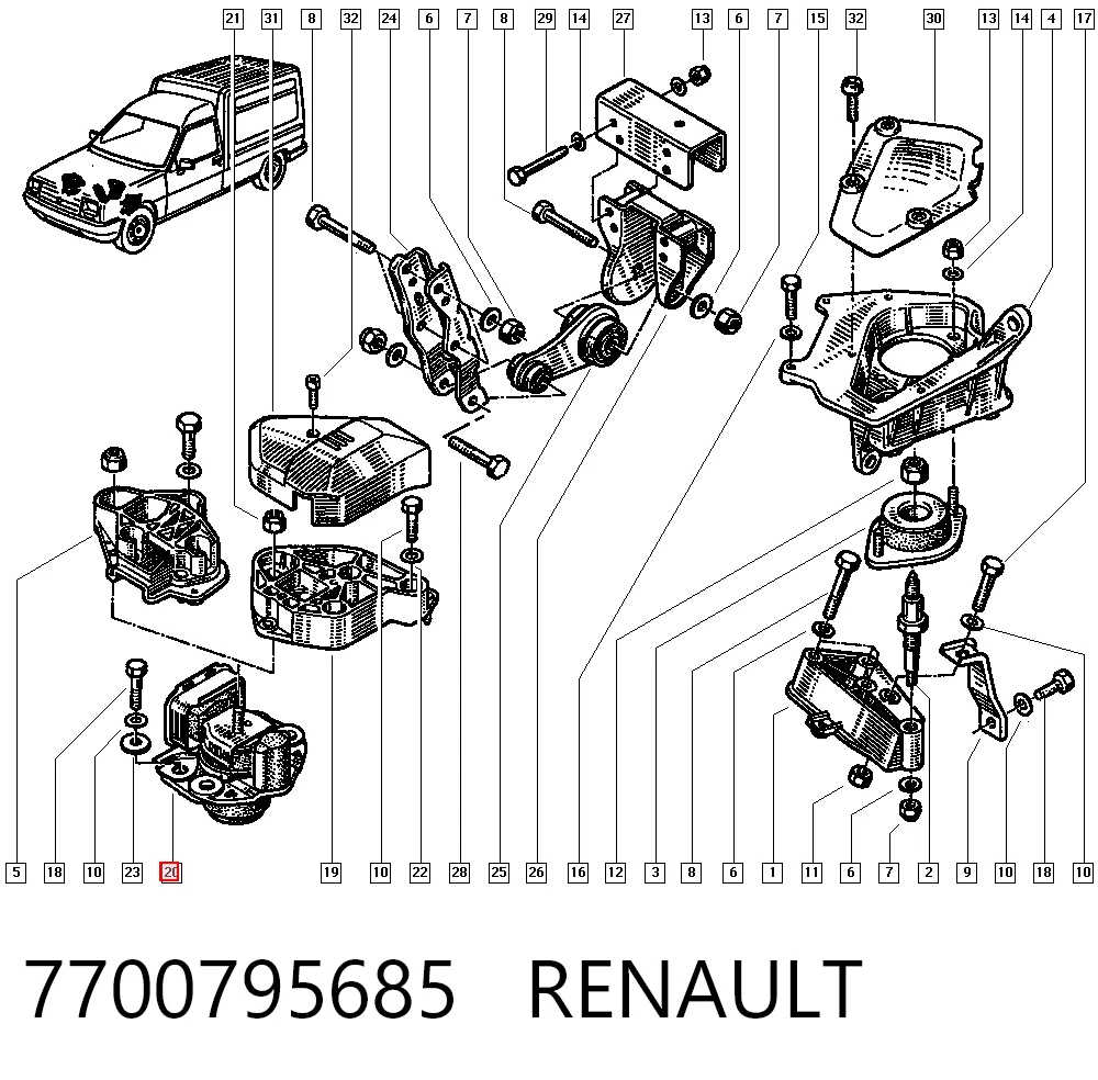 7700795685 Renault (RVI)