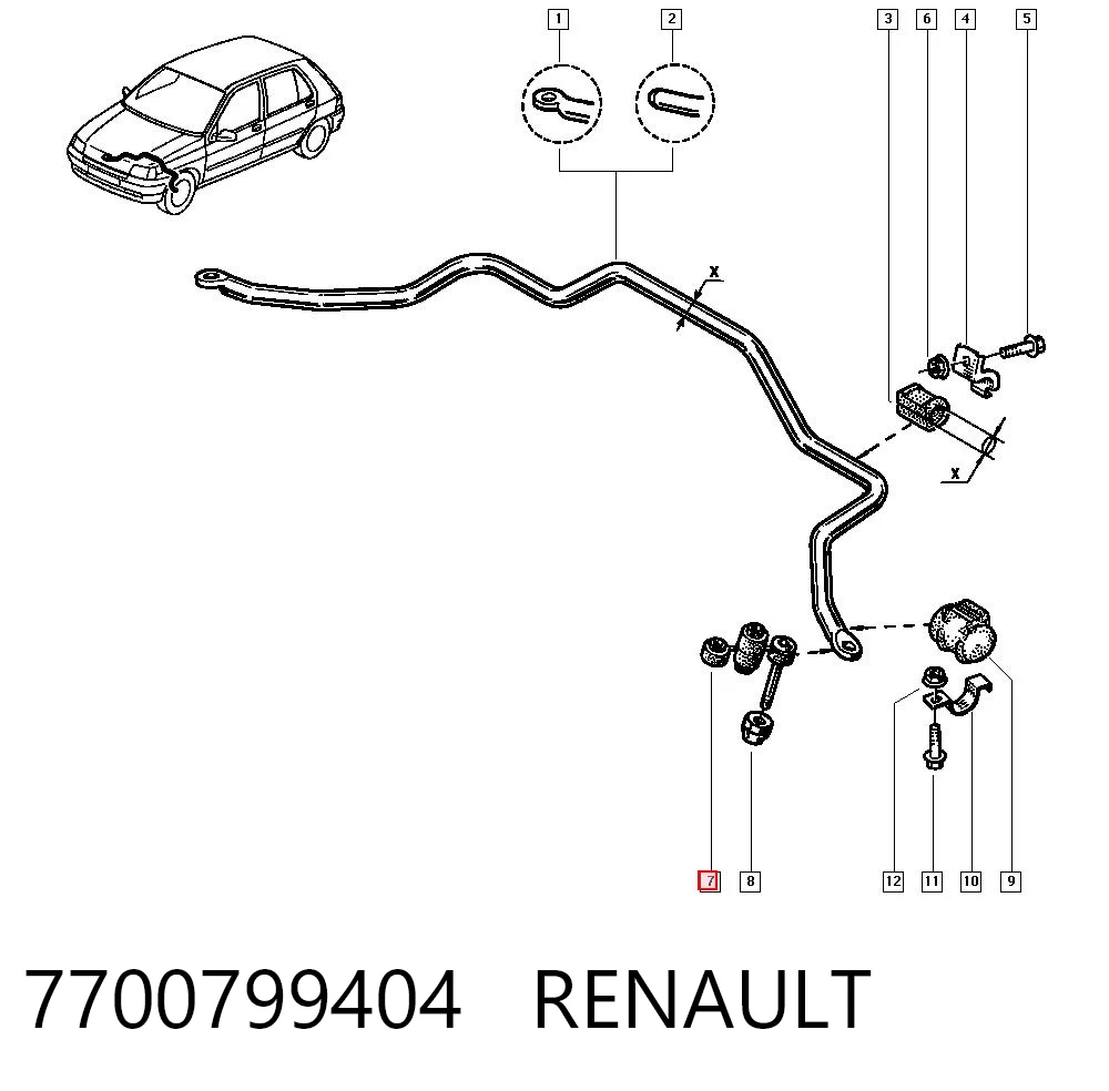 7700799404 Renault (RVI)