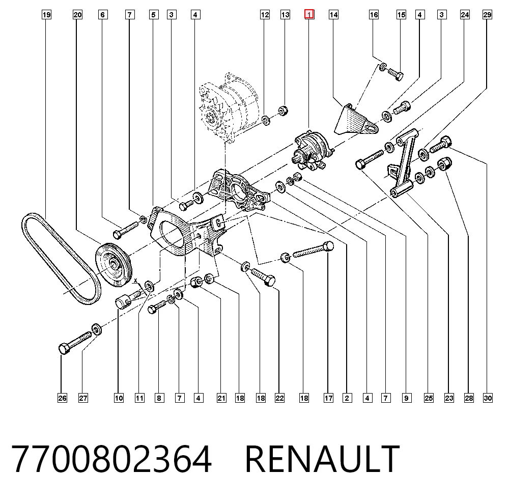 7700802364 Renault (RVI)