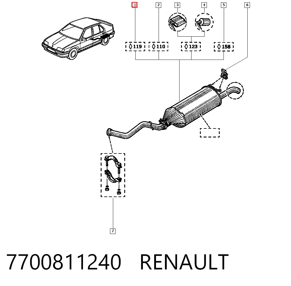 7700811240 Renault (RVI)
