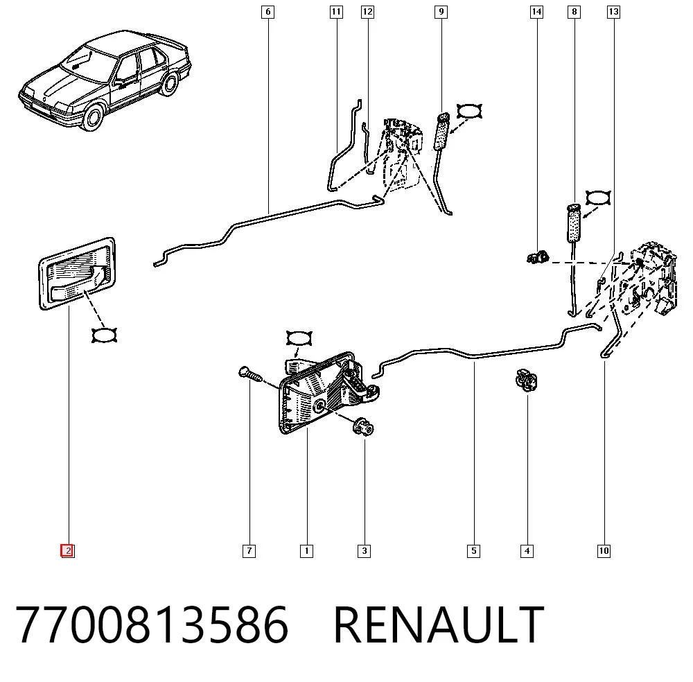 7700813586 Renault (RVI)