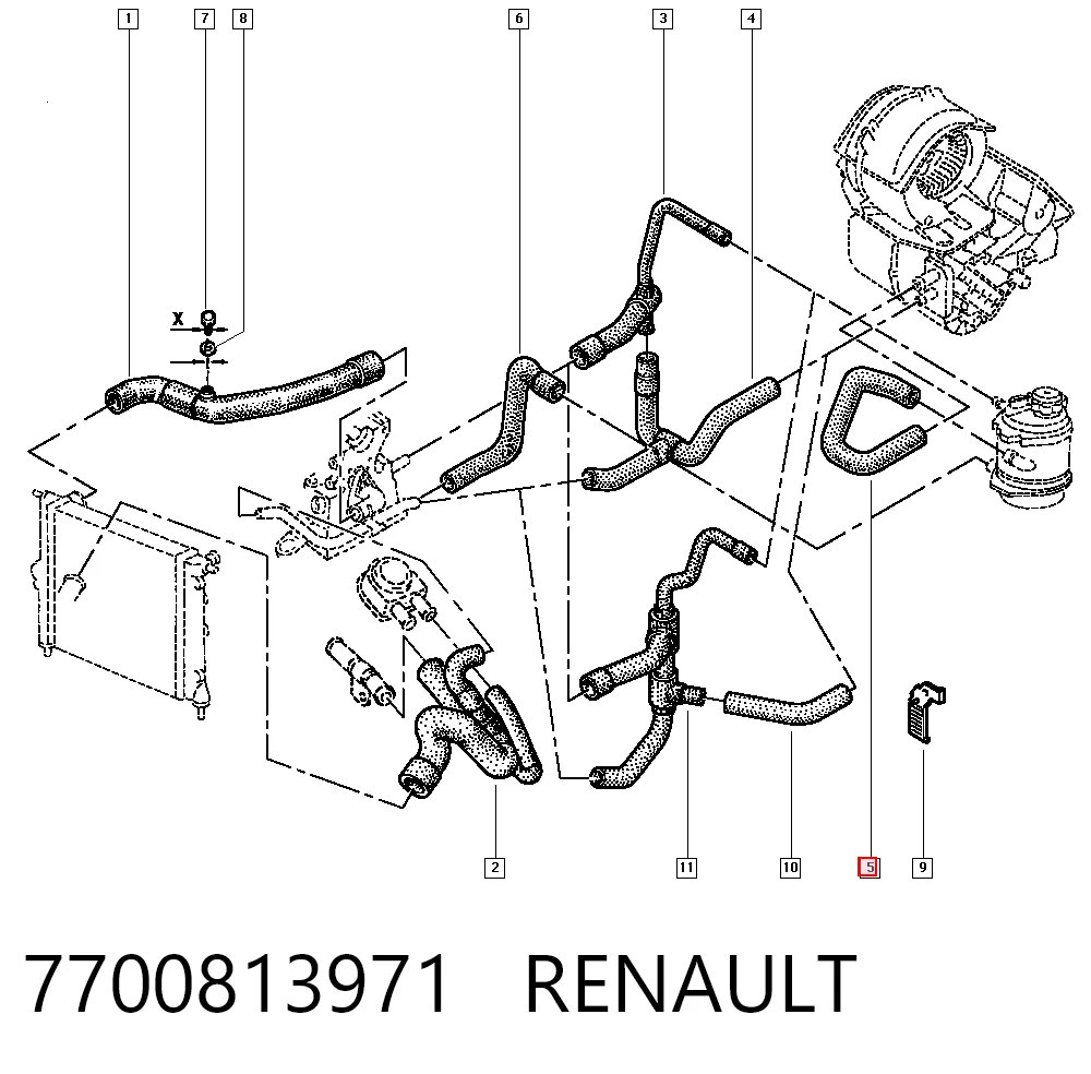 7700813971 Renault (RVI)